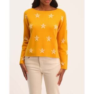 NWOT Philosophy Open Neck Birdseye Jacquard Sweater - Size M